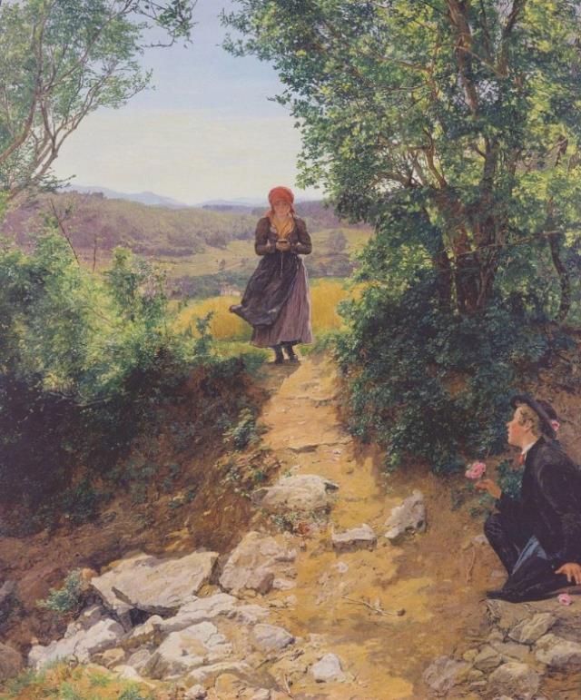 1860 yılına ait tabloda genç kızın elinde Iphone tuttuğunu görenler hayrete düşüyor