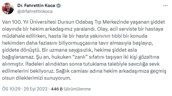 Hasta Yakınları Tarafından Darbedilen Asistan Doktor Yoğun Bakımda