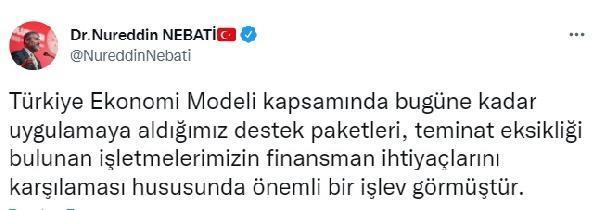 Bakan Nebati müjdeyi verdi! KOBİ'lere yönelik yeni destek paketi geliyor