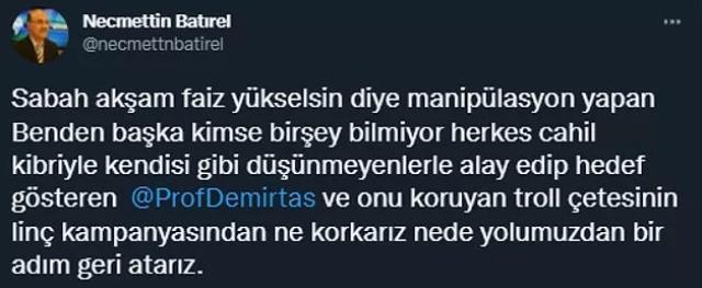 Batırel ve Demirtaş, 2016'daki 'Şakkadanak' diyaloğu sonrası bu kez sosyal medyada birbirine girdi