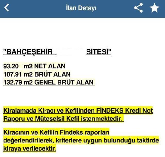 Bazı ev sahiplerinin kiracılardan maaş bordrosu ve kredi notu istemesi tepki topladı