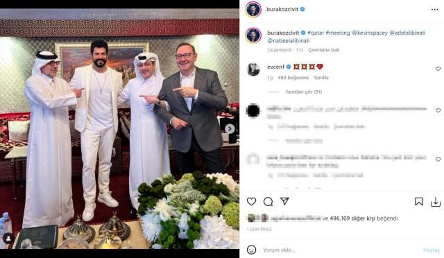 Cinsel istismar suçuyla yargılanan Kevin Spacey ile buluşan Burak Özçivit'e tepki yağıyor