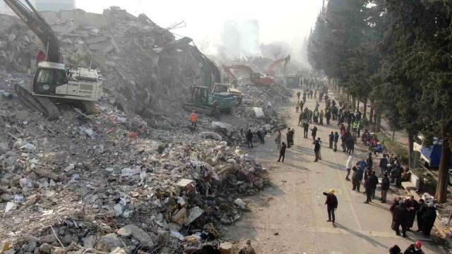 Depremin merkez üssü Kahramanmaraş felaketin 6'ıncı gününde havadan görüntülendi