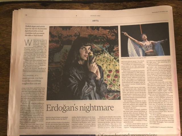 Gaye Su Akyol'un röportajını 'Erdoğan'ın kabusu' diyerek yayınlayan Financial Times, başlığını değiştirdi