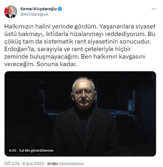 Hamza Dağ'dan Kılıçdaroğlu'na deprem tepkisi: Siz yalan ve iftira ile siyasi şov yapıyorsunuz