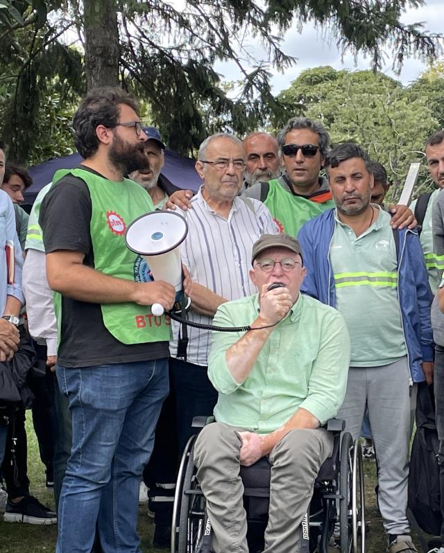 İBB Ağaç ve Peyzaj AŞ işçilerinden 'düşük maaş' protestosu