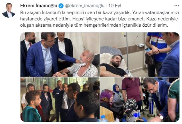 Konserde olduğu iddia edilmişti! İmamoğlu'nun, metrobüs kazasının olduğu akşam Ahmet Davutoğlu'nu ziyaret ettiği ortaya çıktı