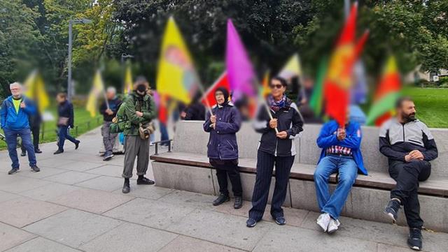 Yine aynı ülke yine aynı manzara! PKK yandaşları İsveç'te bir kez daha gösteri yaptı