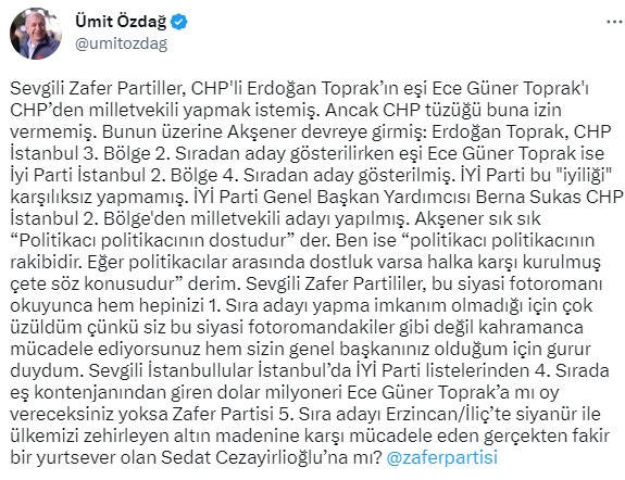 Eski eşi sayesinde vekil adayı olduğu öne sürülen Ece Güner, isyan etti
