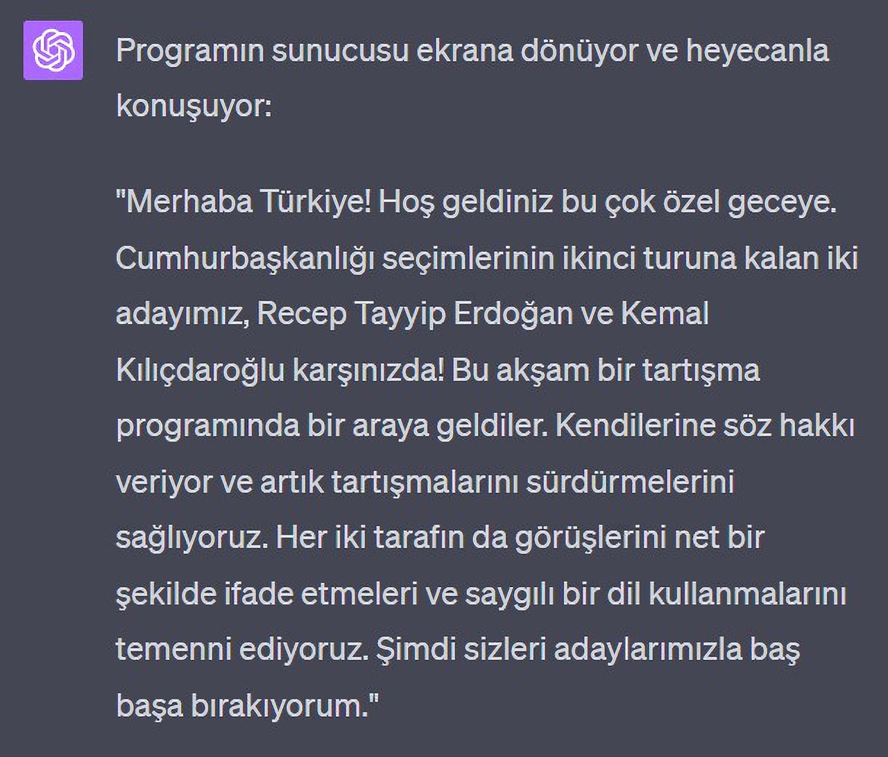 kılıçdaroğlu tartışma