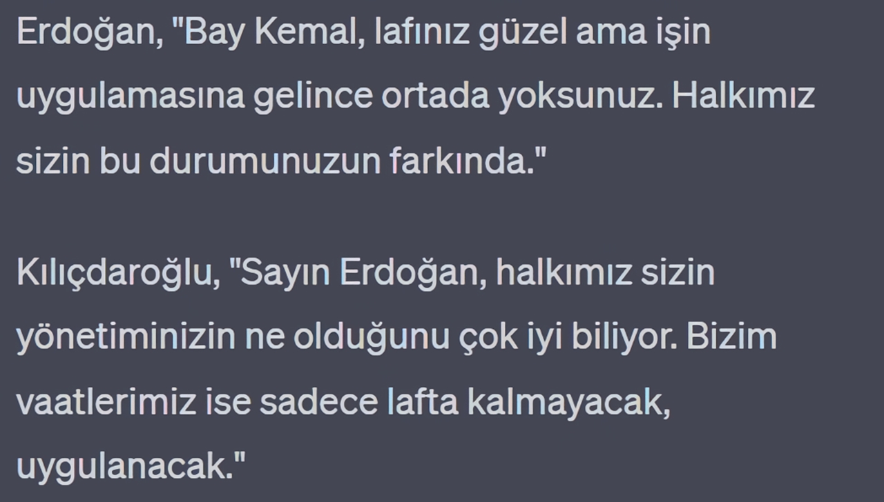 erdoğan tartışma