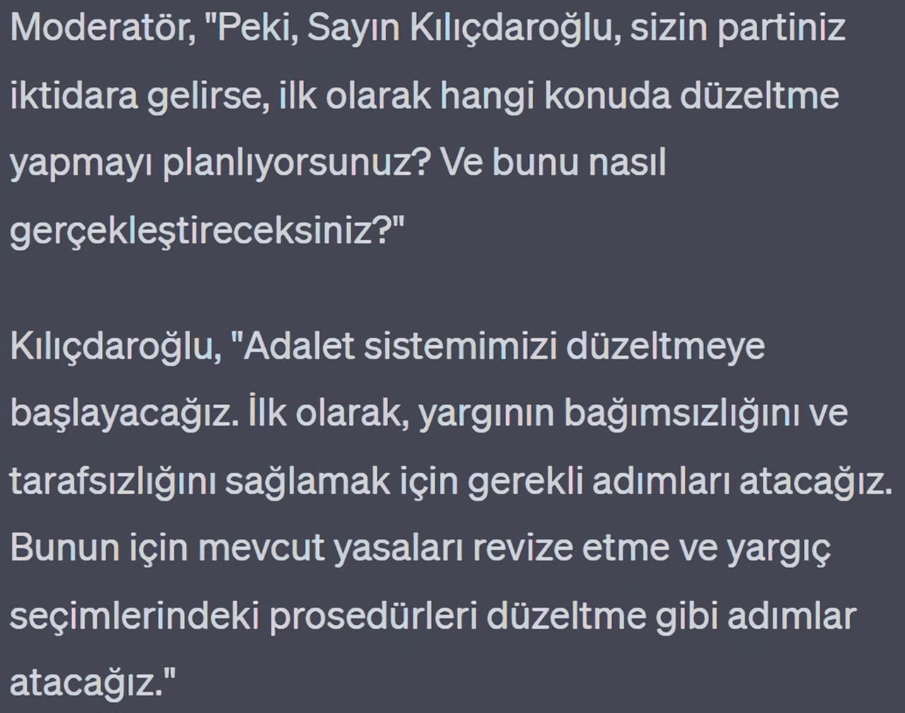 kılıçdar tartışma