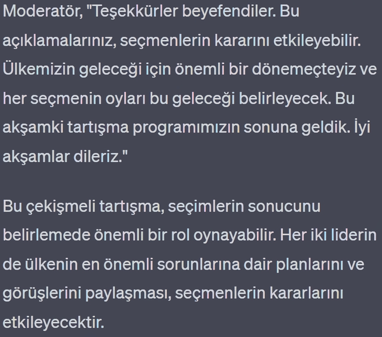 yapay zeka seçim