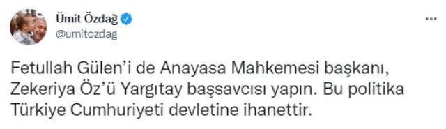 Kılıçdaroğlu 'KHK'lılar görevlerine dönecek' dedi, Özdağ'dan jet tepki geldi: Fethullah Gülen'i de AYM Başkanı yap