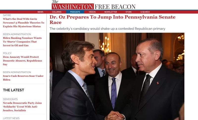 Sitenin paylaştığı bu fotoğraf 2014 yılında, Erdoğan'ın Amerika ziyaretinde çekilmişti. Öz ve Erdoğan'ın bir sonraki görüşmesi ise 2018 yılında oldu.