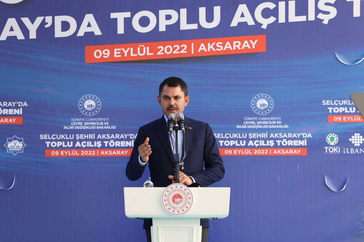 Murat Kurum, Aksaray da toplu açılış törenine katıldı #1