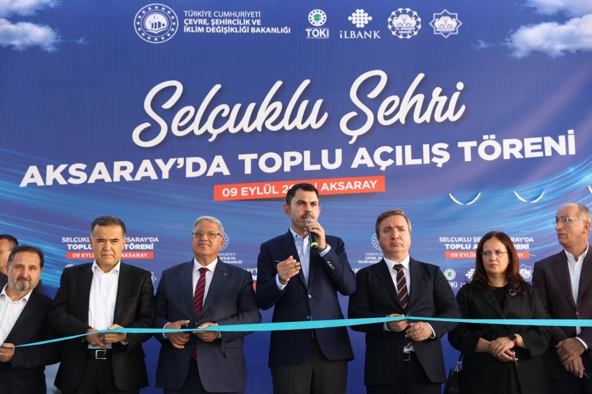 Murat Kurum, Aksaray da toplu açılış törenine katıldı #4