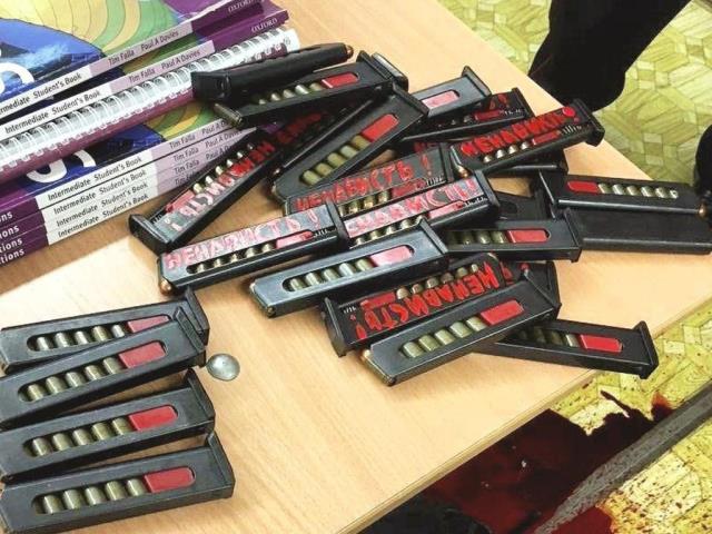 Rusya'da okulu kana bulayan saldırgan Nazi sempatizanı çıktı! Okula 2 tabanca ve çok sayıda şarjörle girmiş
