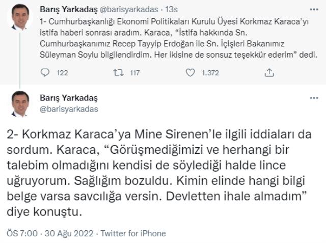 Sedat Peker'in iddialarında adı geçen Korkmaz Karaca istifa kararı sonrası ilk kez konuştu