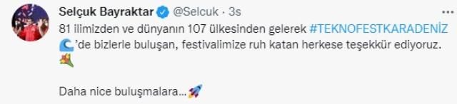 Selçuk Bayraktar Teknofest'te horon oynadı