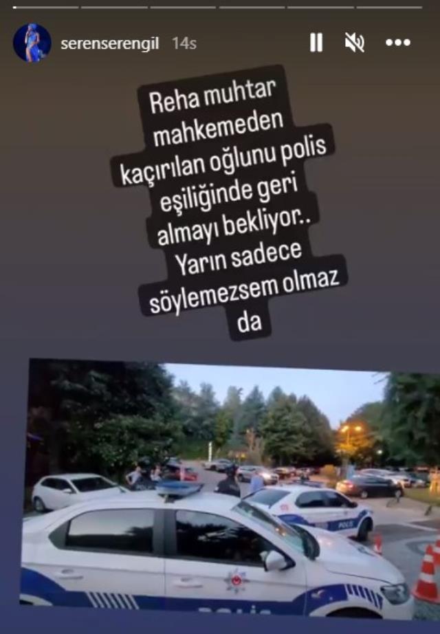 Seren Serengil'in 'Reha Muhtar kaçırılan oğlunu alıyor' paylaşımı Deniz Uğur'un avukatını sinirlendirdi