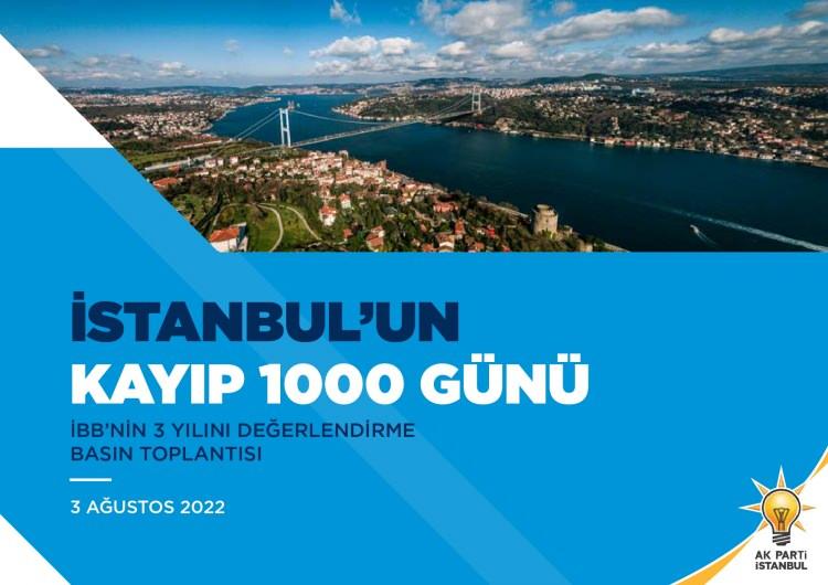 <p>AK Parti, CHP'li İBB'nin 3 yılını değerlendirdiği toplantısında hem AK Parti dönemine atılan iftiralara cevap verdi hem de CHP'li yönetimin kırıklarla dolu karnesini çıkardı.</p>
