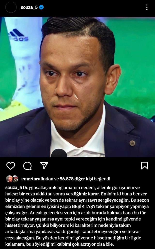 Son Dakika: Josef de Souza, 'Kendimi güvende hissetmiyorum' diyerek Beşiktaş'tan ayrılacağını açıkladı
