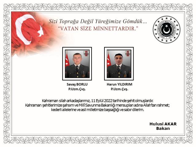 Son Dakika! Pençe-Kilit operasyon bölgesinden kahreden haber! 2 Mehmetçik şehit düştü, 4'ü yaralı