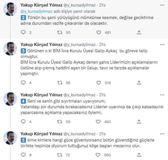 Suç örgütü liderliğinden hapis yatan Kürşad Yılmaz, BİM'in patronuna tehdit: Tuttuğunuz köşe başları mezarınız olur