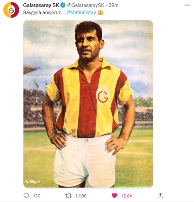 Türk Futbolu Taçsız Kral Metin Oktay'ı anıyor