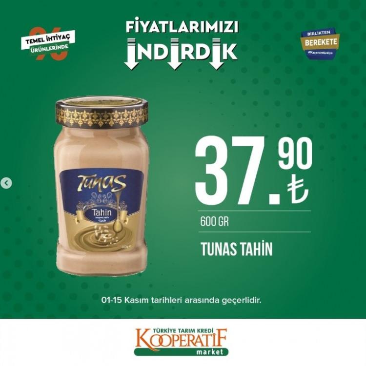 <p>TUNAS TAHİN: 37,90 TL</p>
