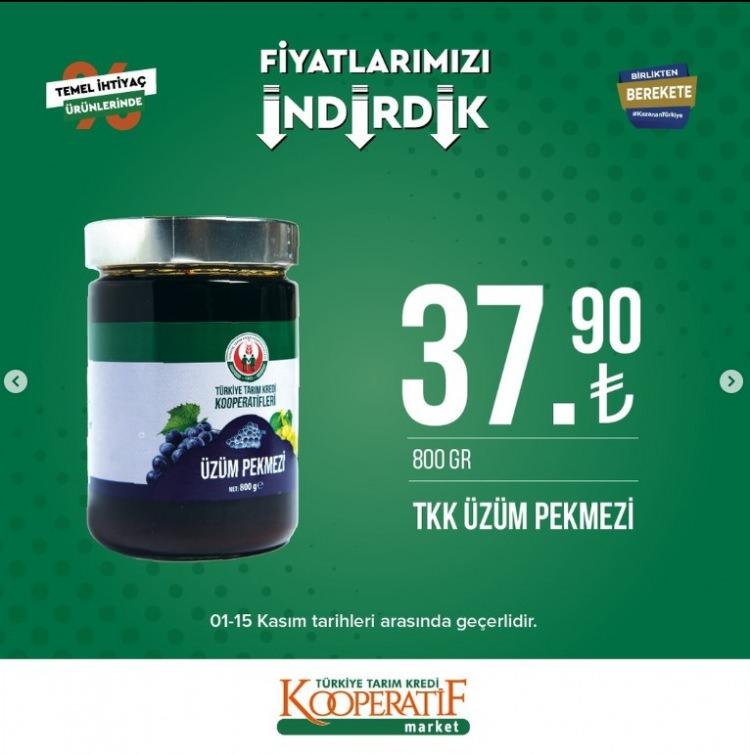 <p>TKK ÜZÜN PEKMEZİ: 37,90 TL</p>

