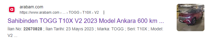 togg ilanı
