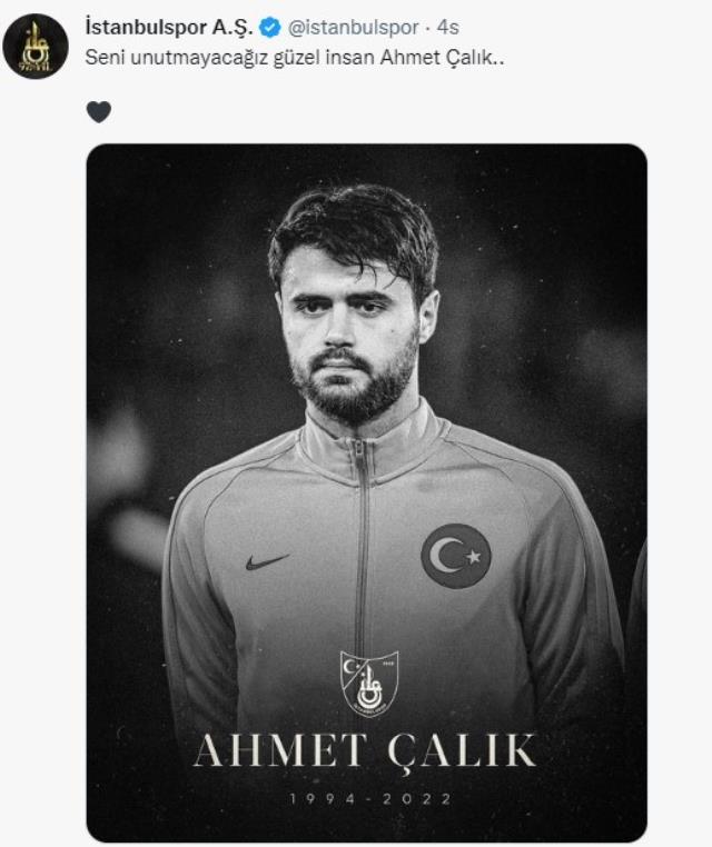 Birçok kulüp anma mesajı yayınladı, Ahmet Çalık Ölüm yıl dönümünde unutulmadı
