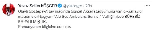 Türkiye bu olayla çalkalanmıştı! İzmir derbisindeki ambulans şirketi için karar verildi