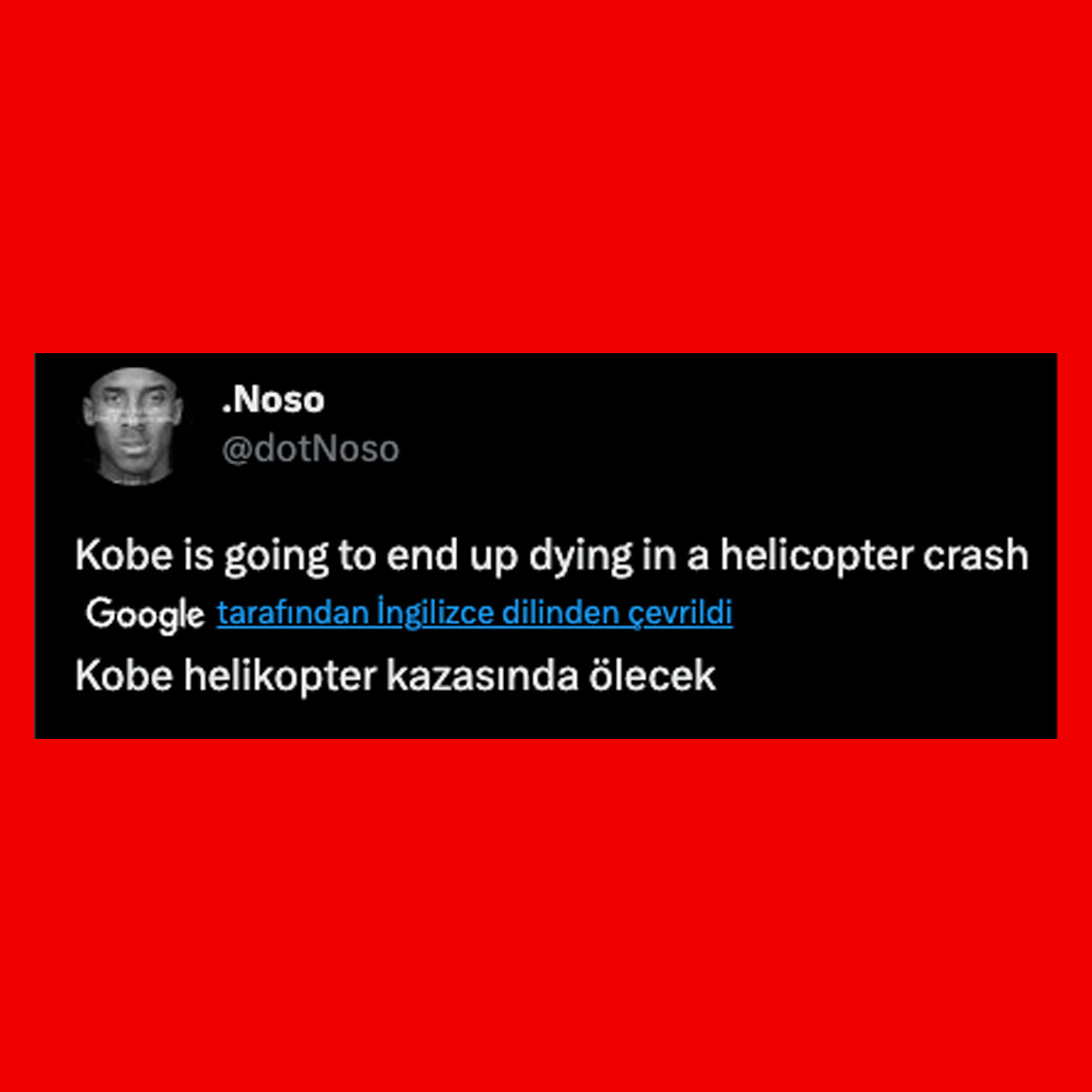 kobe'nin ölümü
