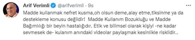 Arif Verimli, Şeyma Subaşı'nın gizli çekilen görüntülerinin yayınlanmasına tepki gösterdi