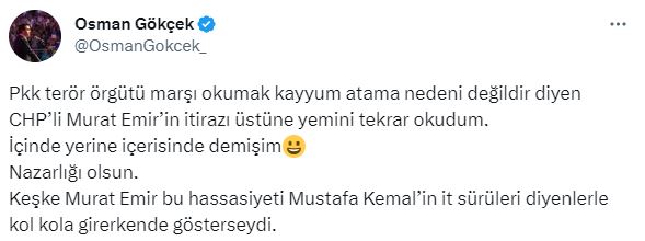 Yemini tekrarlatılan Osman Gökçek'ten ilk açıklama! CHP'li vekile demediğini bırakmadı