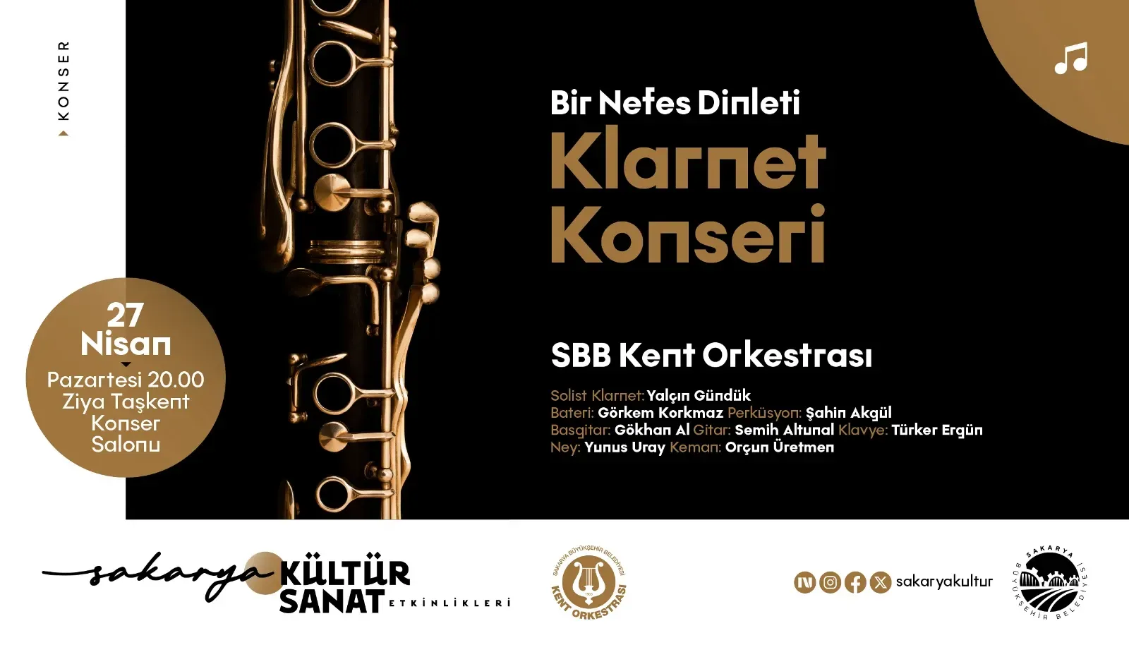 Klarnet konseri sanatseverlerle buluşuyor
