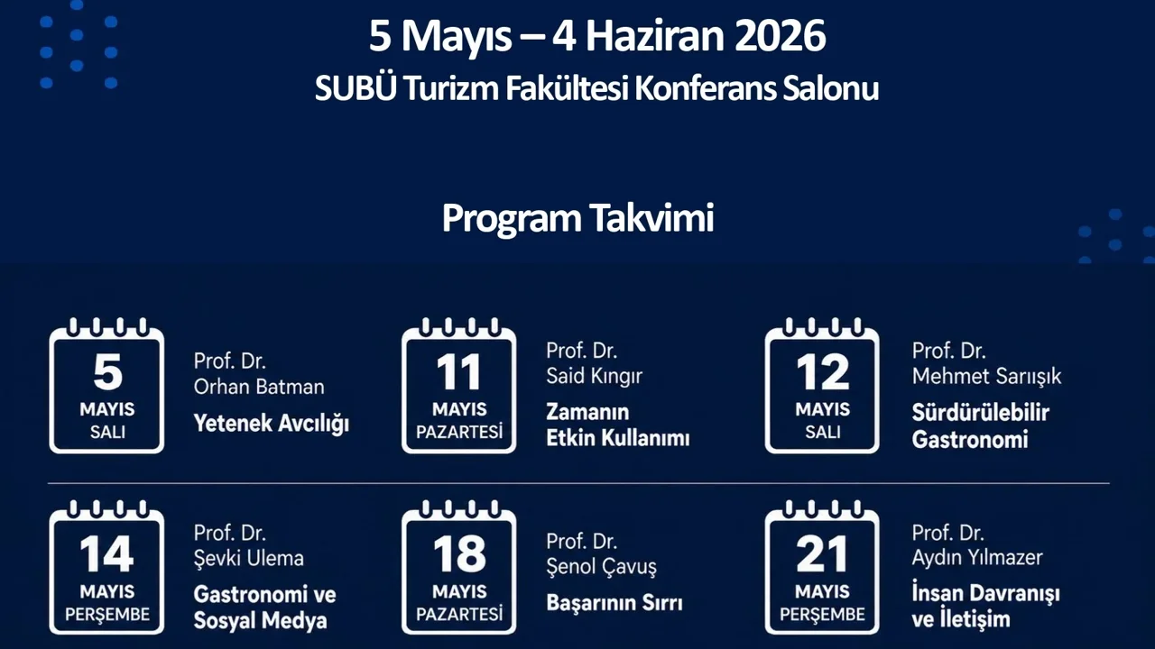 Turizm Fakültesi’nden halka açık eğitim serisi