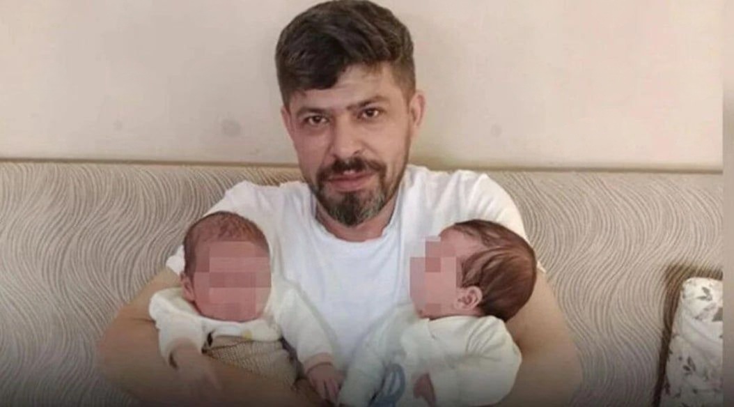 4 ay önce ikiz bebekleri olmuştu… Genç babanın acı vedası