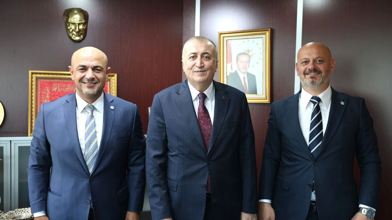 Kılıçaslan ve Sarıoğlu’ndan Halil İbrahim Balcı’ya tebrik ziyareti