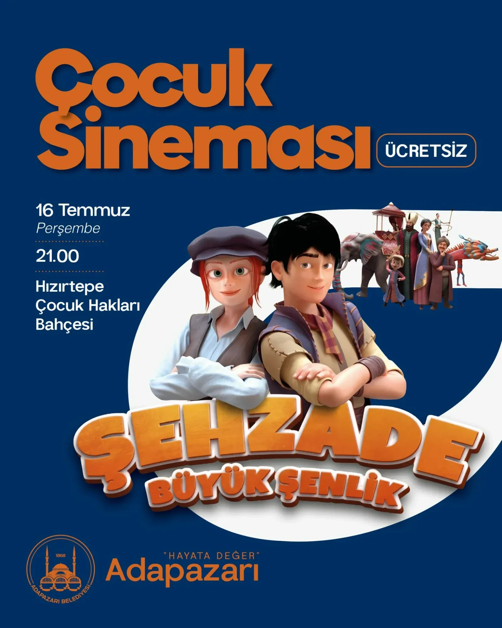 Hızırtepe'de çocuklar açık hava sinemasıyla buluşacak