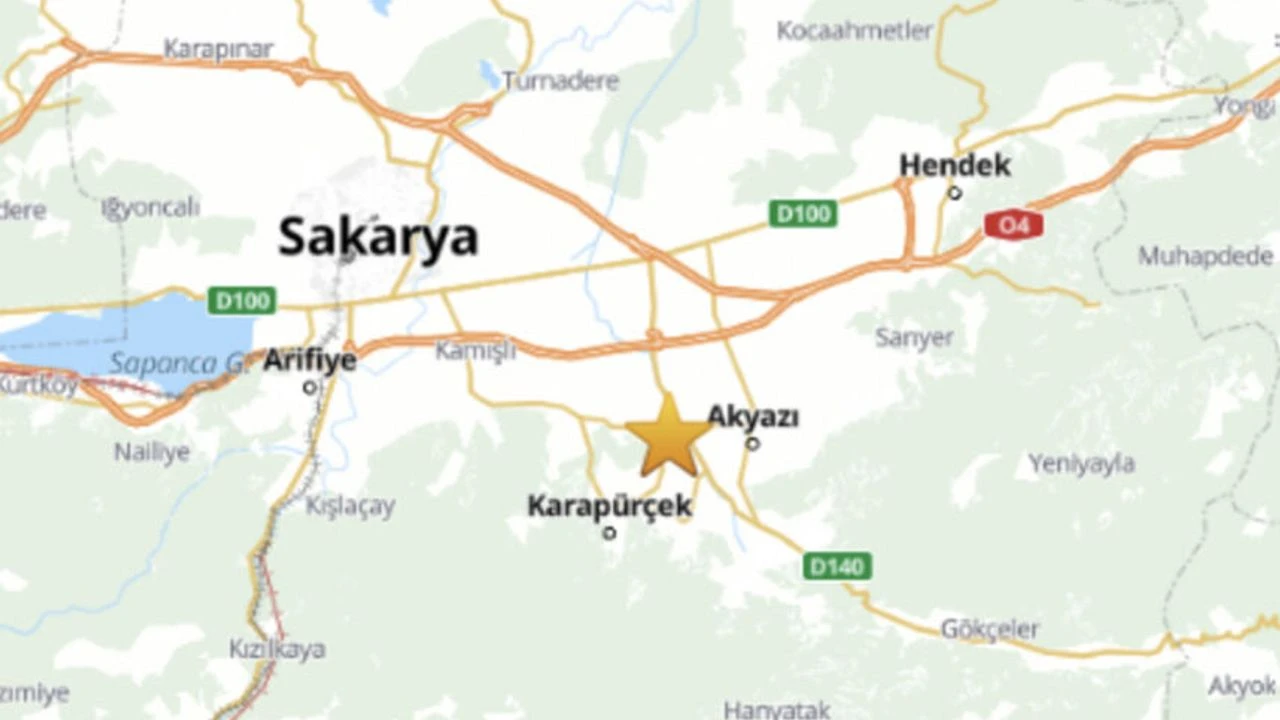 Sakarya’da gece saatlerinde mikro deprem