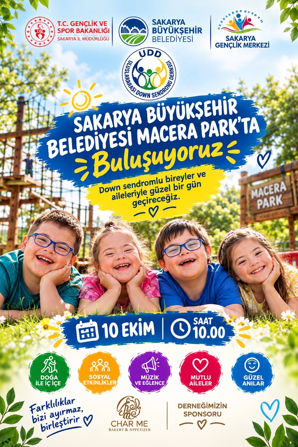 Down sendromlu bireyler Macera Park’ta buluşacak