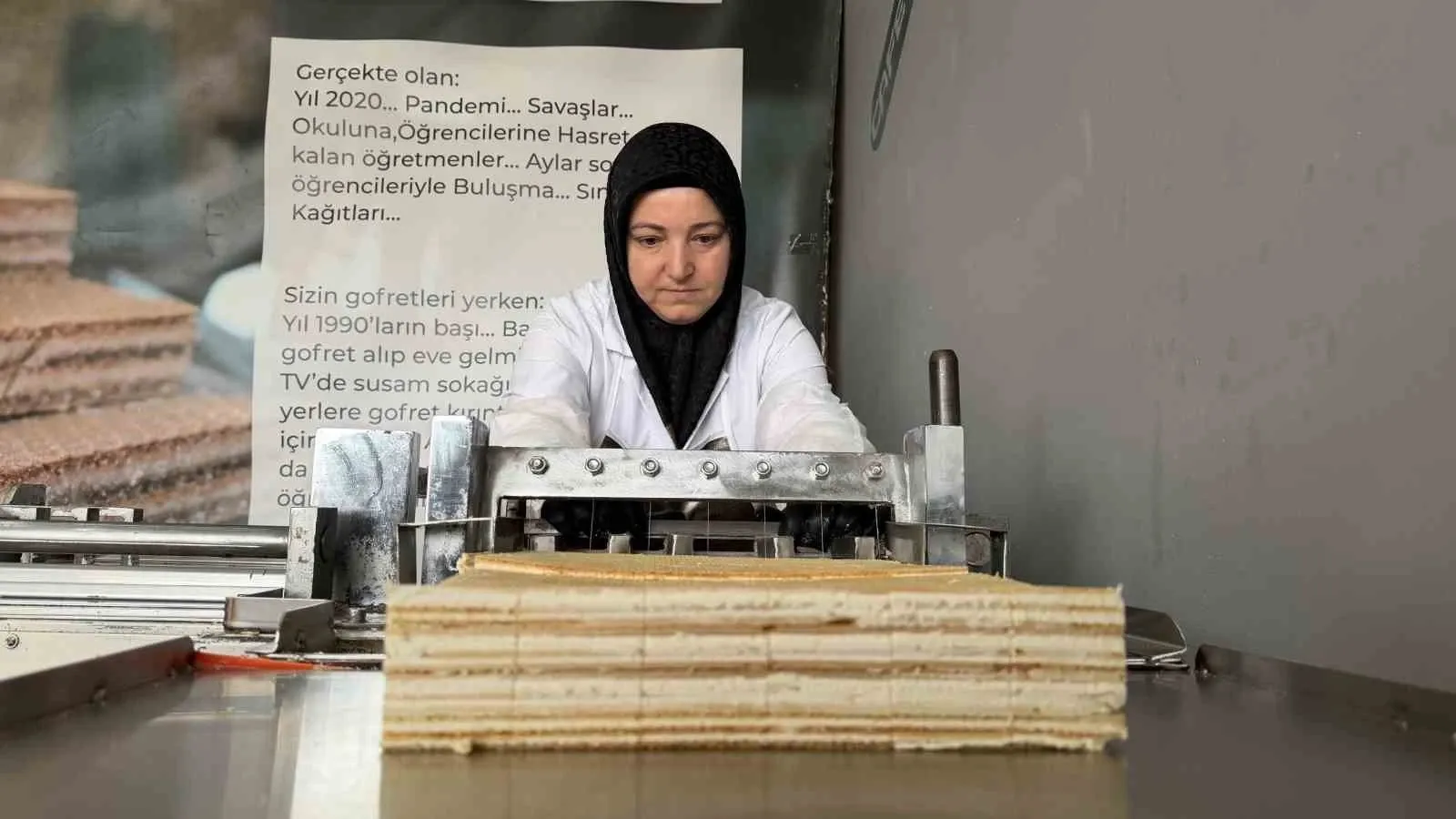 Sakarya’da nostaljik gofret: Tadan çocukluğuna dönüyor