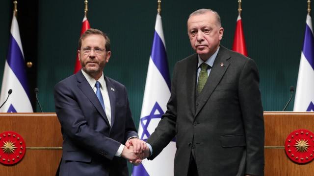 Erdoğan, İsrail Cumhubaşkanı Herzog ile görüştü