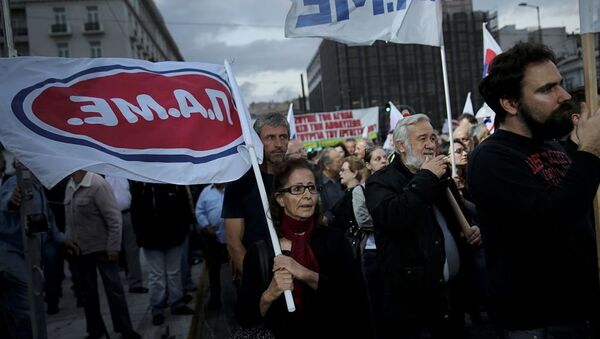 Yunan Basın Mensuplarından 4 Saatlik İş Bırakma Eylemi