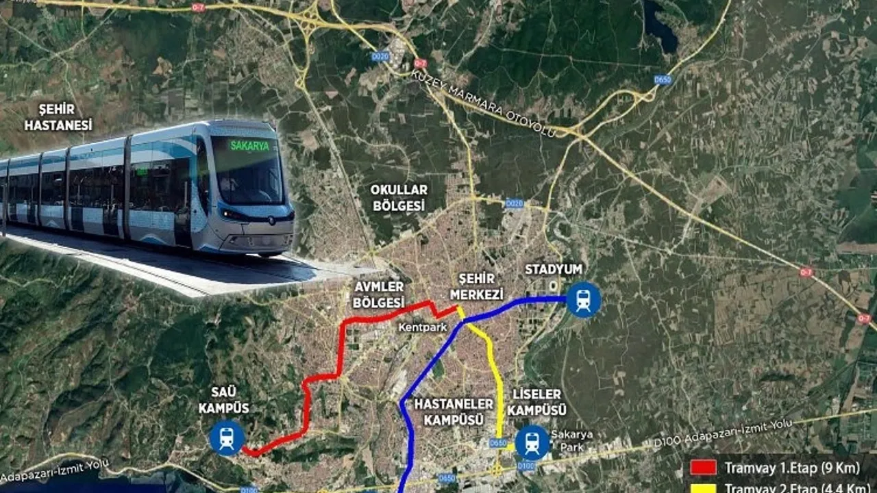 Adapazarı-Serdivan raylı sistem hattının protokolü imzalandı!