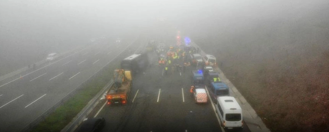10 kişinin hayatını kaybettiği kaza alanı havadan görüntülendi